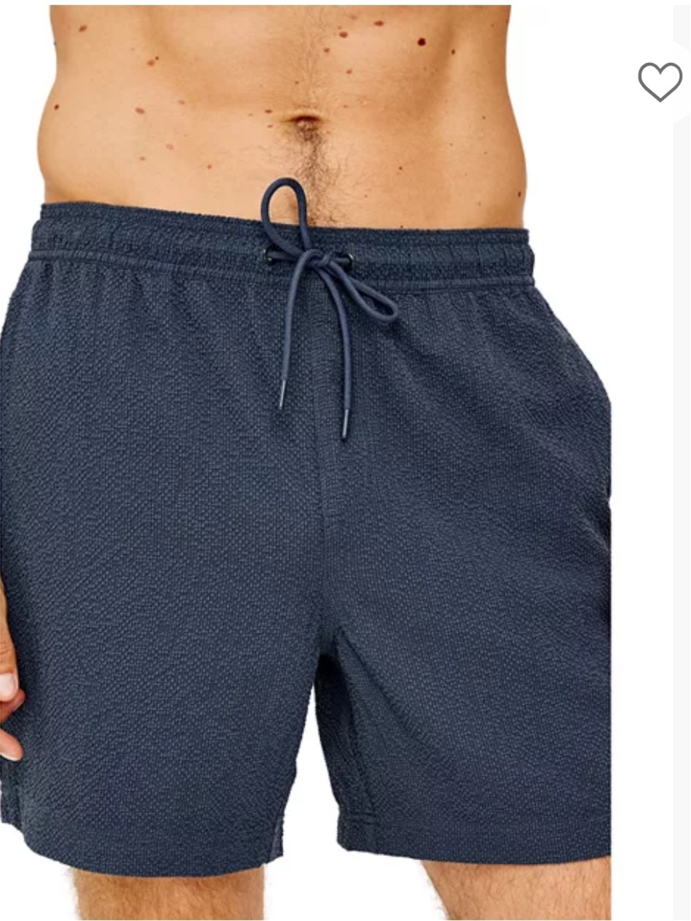 Rails Navy Textured Navy Seersucker and Athletic Drawstring Shorts